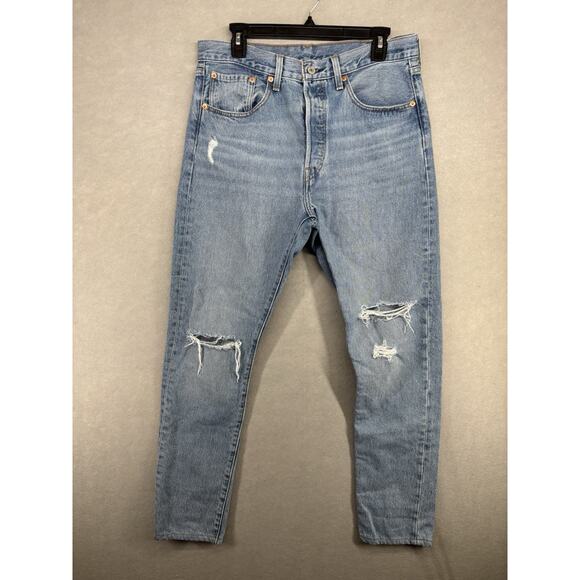 Levi’s 501 S Skinny Filiforme Button Jeans Size 32x30 - Picture 1 of 12